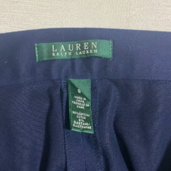 NWOT POLO RALPH LAUREN Women's Classic Cropped Cotton Pants w Side Zipper Size 8 - Picture 7 of 7